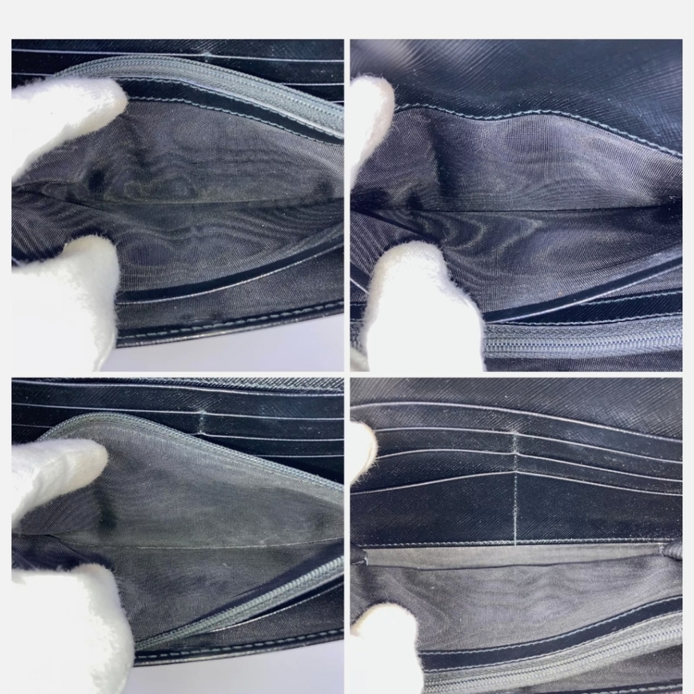 🖤 Authenric Salvatore Ferragamo Black Leather Long Wallet IR22A994 EUC 🖤 - Picture 11 of 16